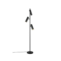 Lampadaire Soka 3 lumières noir mat