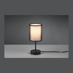 Lampe à poser Burton noire mat