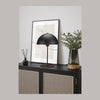 Lampe à poser Nola noire mat, H 45 cm