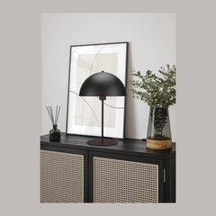 Lampe à poser Nola noire mat, H 45 cm