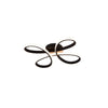 Plafonnier Fly noir mat, L 40 cm