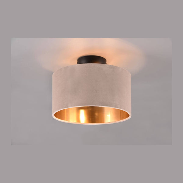 Plafonnier Julieta 2 lumières beige, tissu