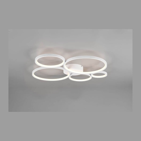 Plafonnier Rondo blanc mat, L 59 cm