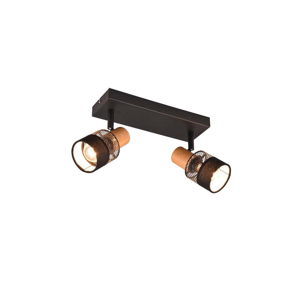 Spot Nandini 2 lumières noir mat