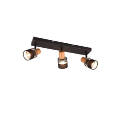 Spot Nandini 3 lumières noir mat