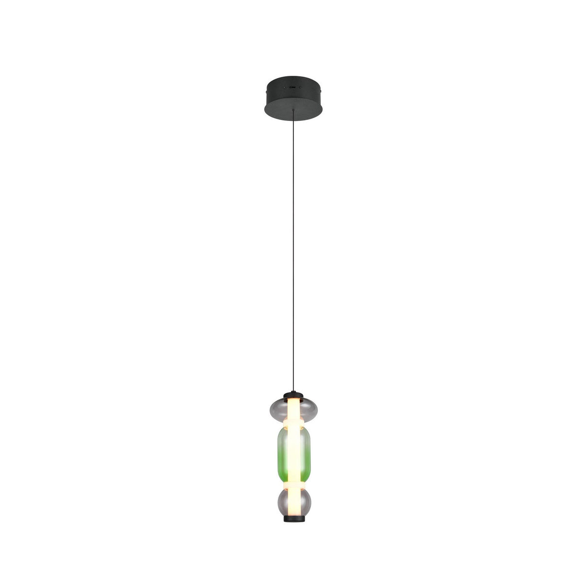 Suspension Minerva multicolore, verre, H 58 cm (334310117)