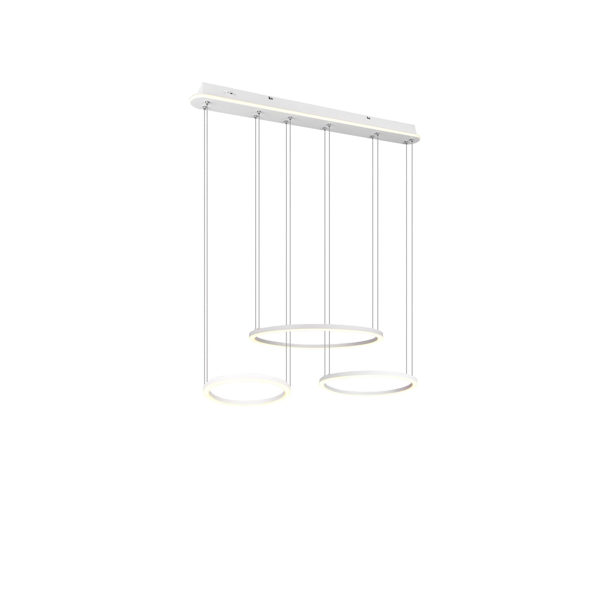 Suspension Morrison blanche mat