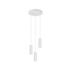 Suspension Soka 3 lumières blanche mat