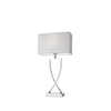 Lampe à poser Toulouse chromée, H 52 cm