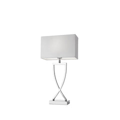 Lampe à poser Toulouse chromée, H 52 cm