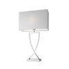 Lampe à poser Toulouse chromée, H 69 cm