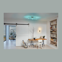 Spot Corropoli-c nickel satiné, L 59 cm