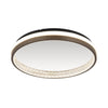 Plafonnier Della noir mat, Ø 39,7 cm