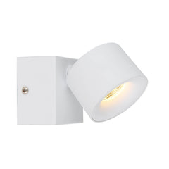 Spot Rae blanc mat, L 13 cm