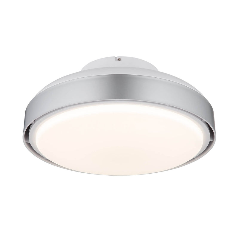 Ventilateur de plafond lumineux Carney blanc mat (03667SI)