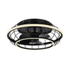 Ventilateur de plafond lumineux Linay noir mat