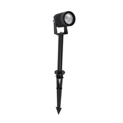 Projecteur extérieur Stake noir, verre, H 45 cm