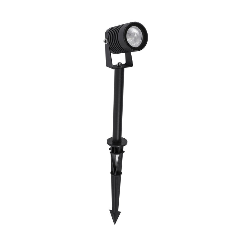 Projecteur extérieur Stake noir, verre, H 45 cm