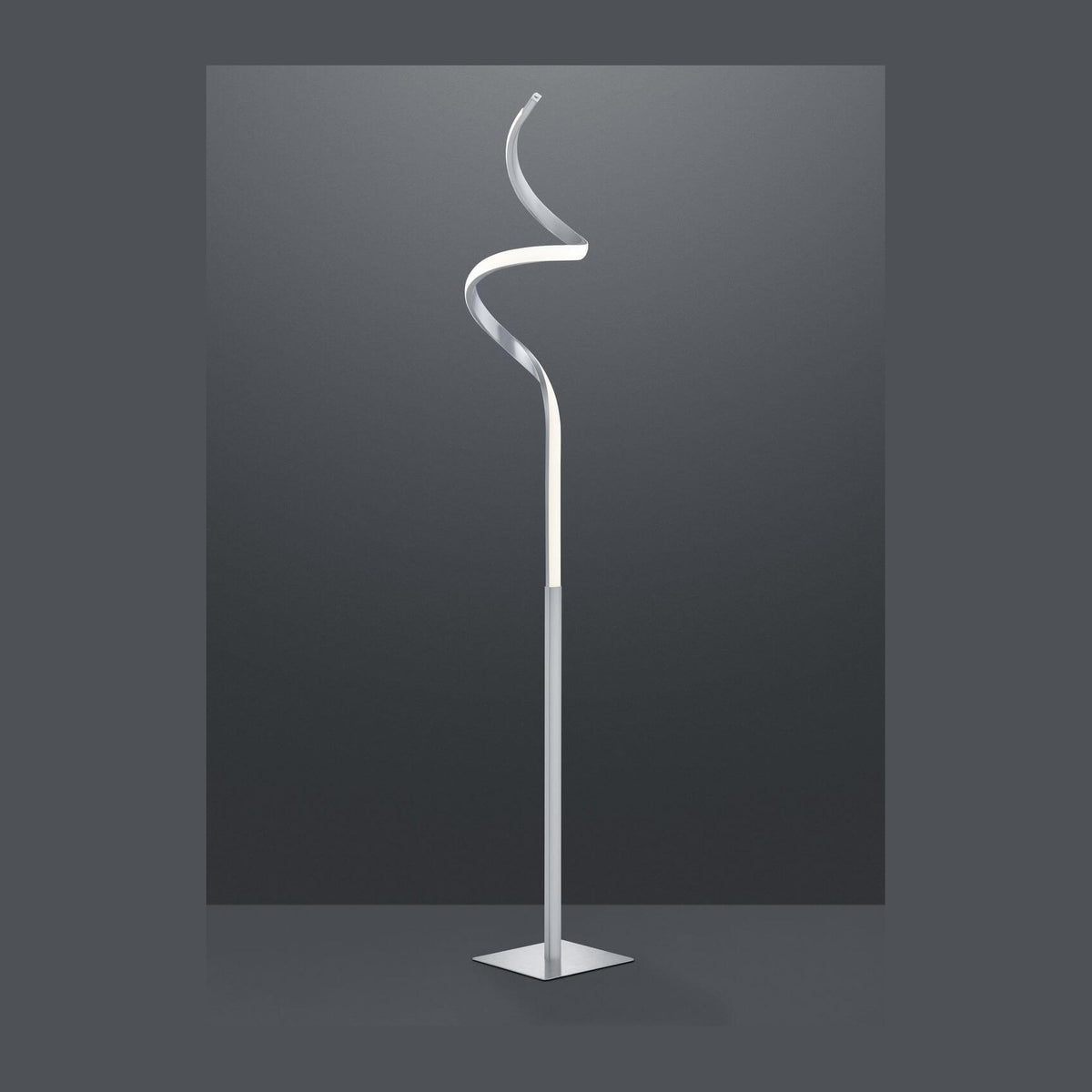 Lampadaire Course nickel satiné