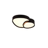 Plafonnier Rise noir mat, L 43,5 cm