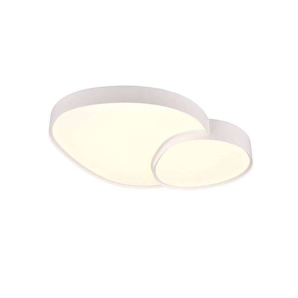 Plafonnier Rise blanc mat, L 77 cm