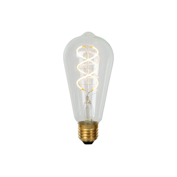 Ampoule LED E27 à filament transparente, 4,9 W | Lucide