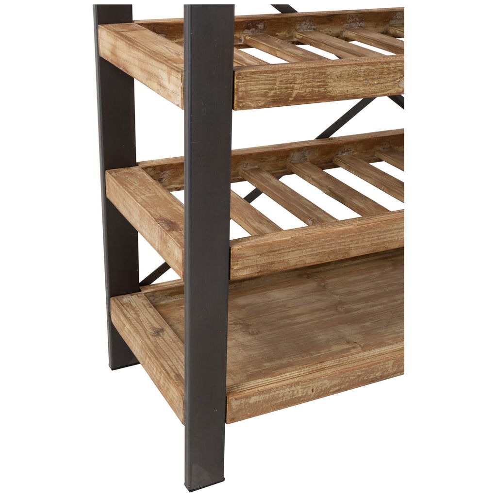 Casier à Vin Bois Métal 50 Bouteilles | Hira - Designix