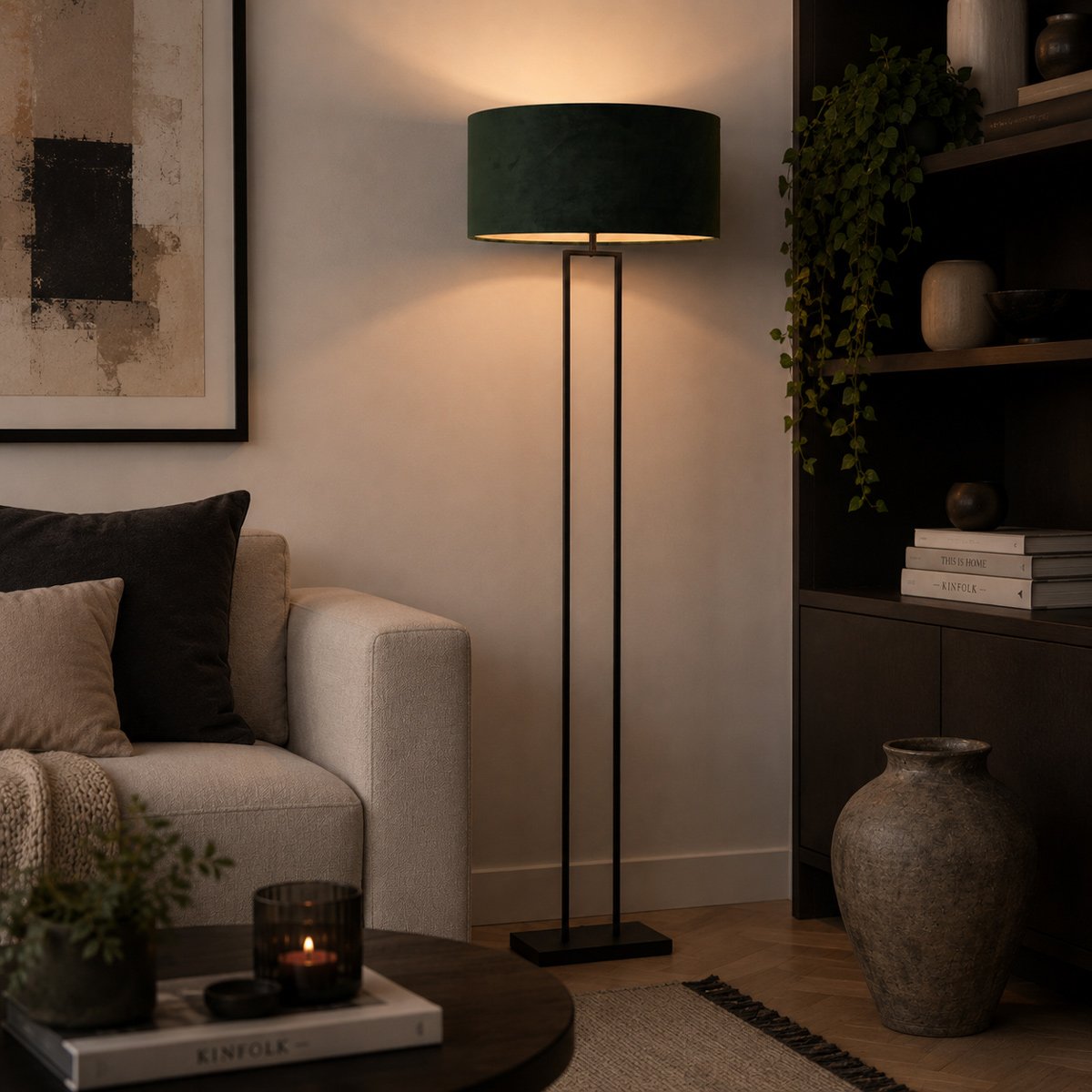 Lampadaire Stang noir