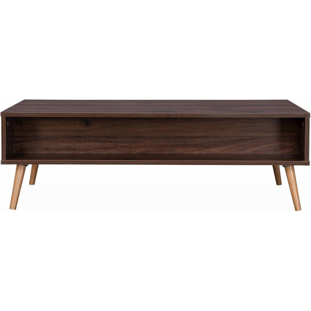 Alice'S Home - Table Basse En Cannage 110X59X39Cm - Bohème - Couleur Bois Foncé. 1 Tiroir. 1 Espace De Rangement. Pieds Scandinaves | Designix - Amazon    - https://designix.fr/