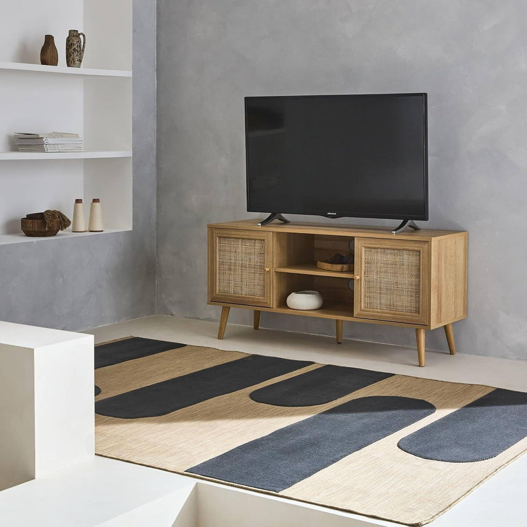 Meuble TV Cannage Scandinave | Designix - 3333    - https://designix.fr/