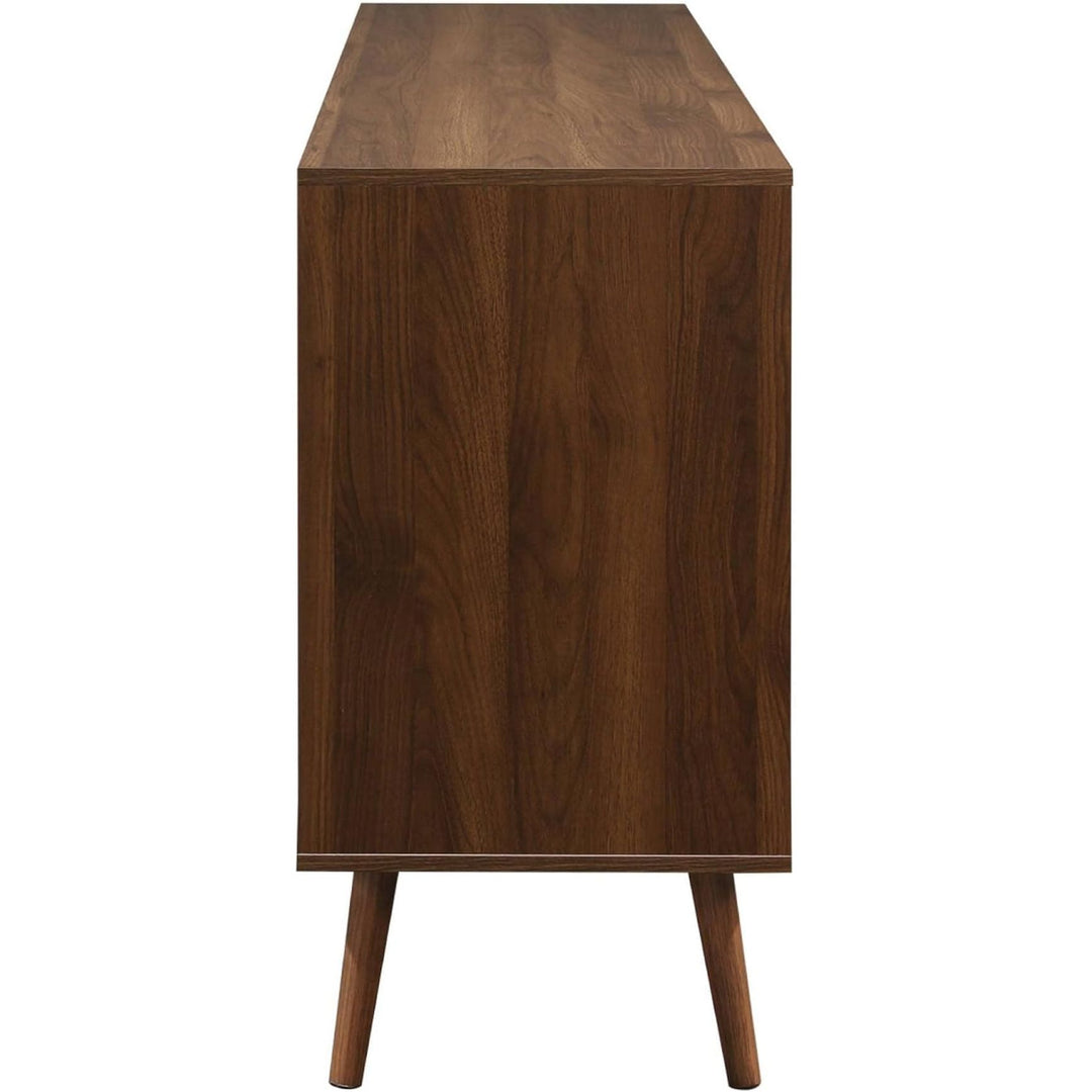 Alice'S Home - Buffet De Rangement Scandinave 2 Portes. 3 Tiroirs. Décor Bois De Noyer. 160Cm | Designix - Amazon    - https://designix.fr/