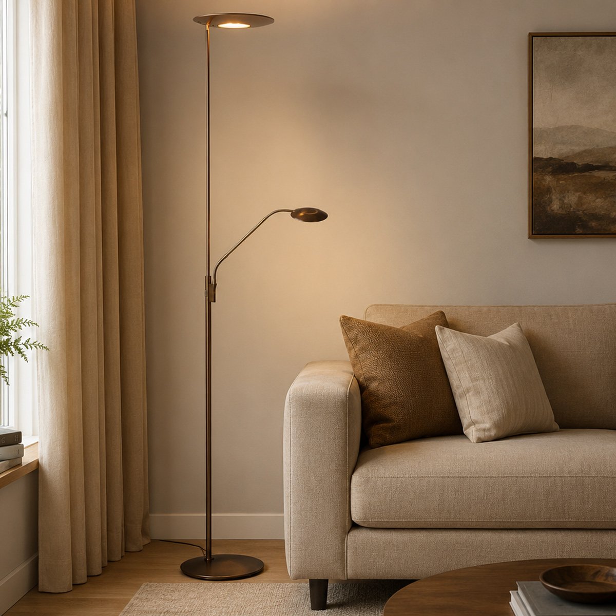 Lampadaire Zenith2 bronze