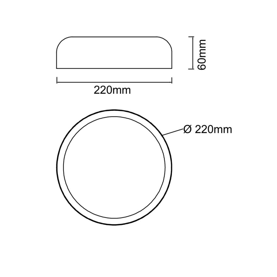 Plafonnier LED Cedrone 22 température réglable