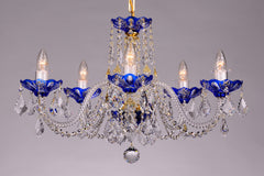 Lustre en cristal LLCH05-BLUE-SP
