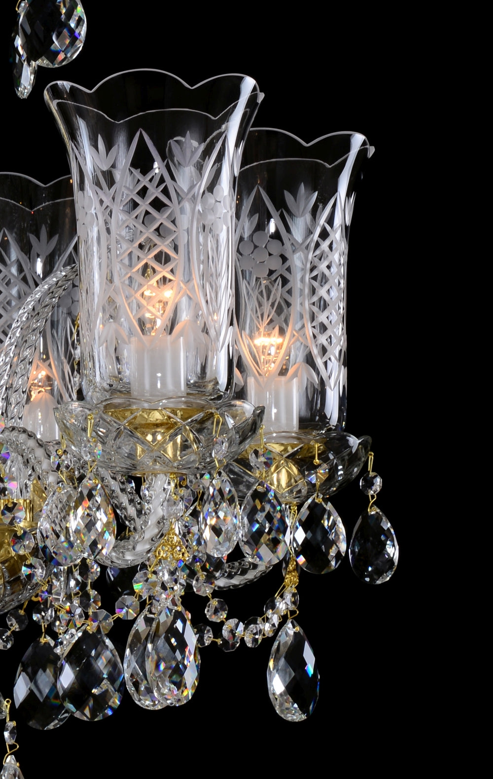Lustre en cristal LLCH06-CRYSTAL-DT