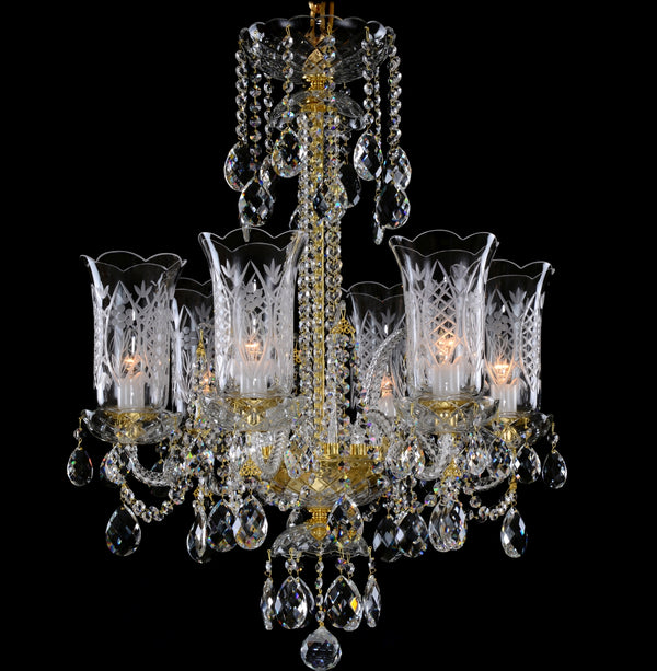 Lustre en cristal LLCH06-CRYSTAL-DT