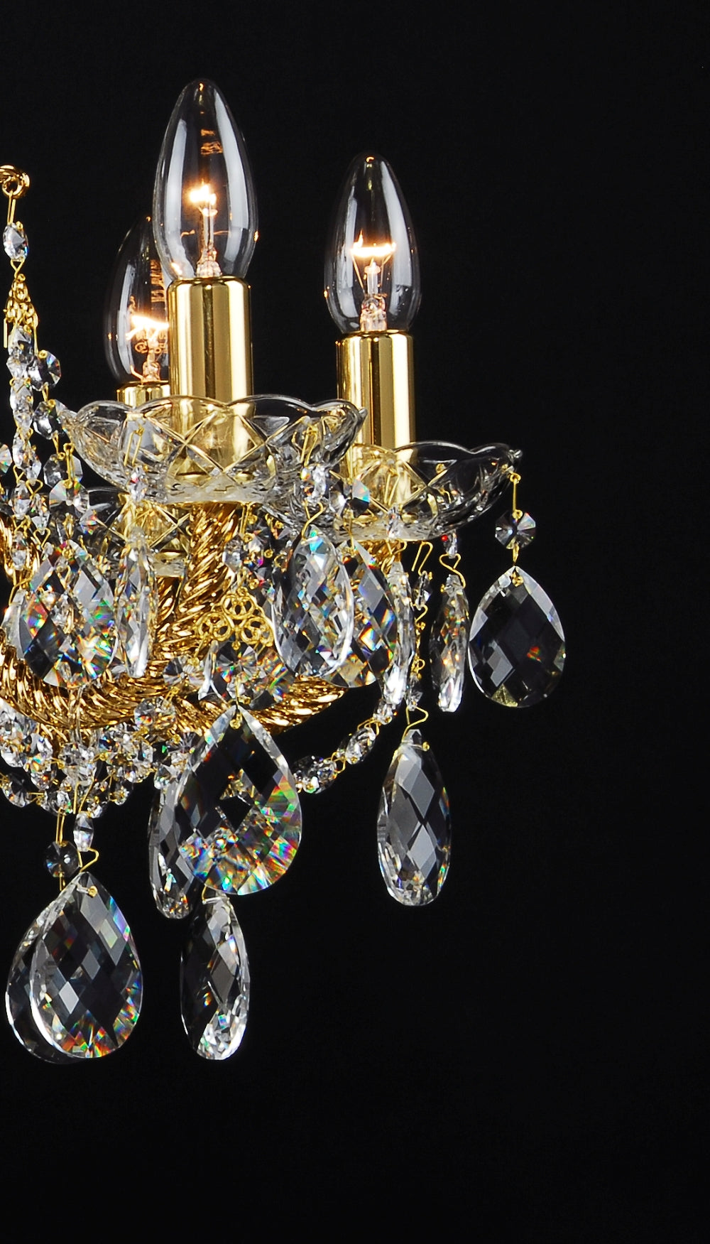 Lustre en cristal LLCH08-COATED-CRYSTAL-D