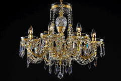 Lustre en cristal LLCH08-CRYSTAL-GOLD