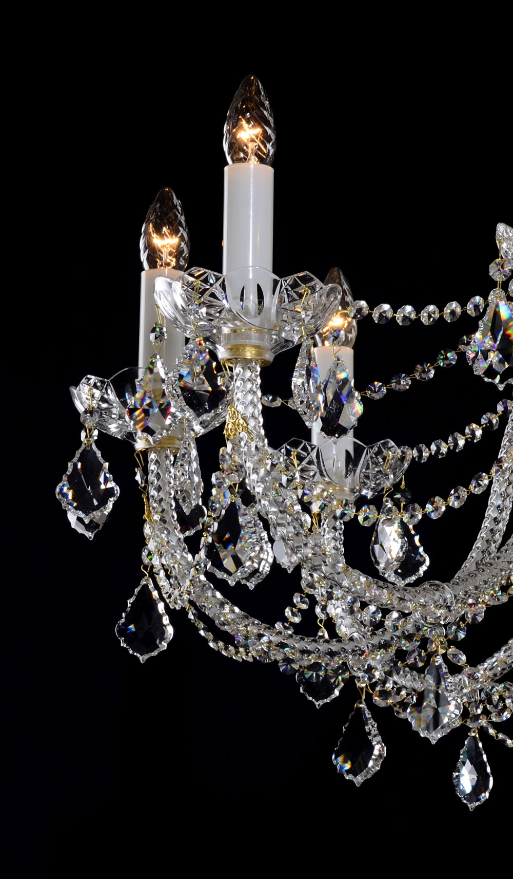 Lustre en cristal LLCH10-CRYSTAL-XL
