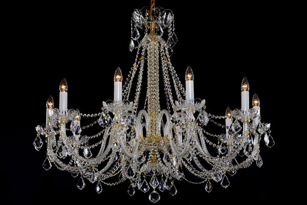 Lustre en cristal LLCH10-CRYSTAL-XL