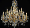 Lustre en cristal LLCH15-COATED-CRYSTAL-D