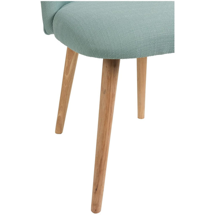 Chaise Vincent Textile/Bois Vert | Designix -     - https://designix.fr