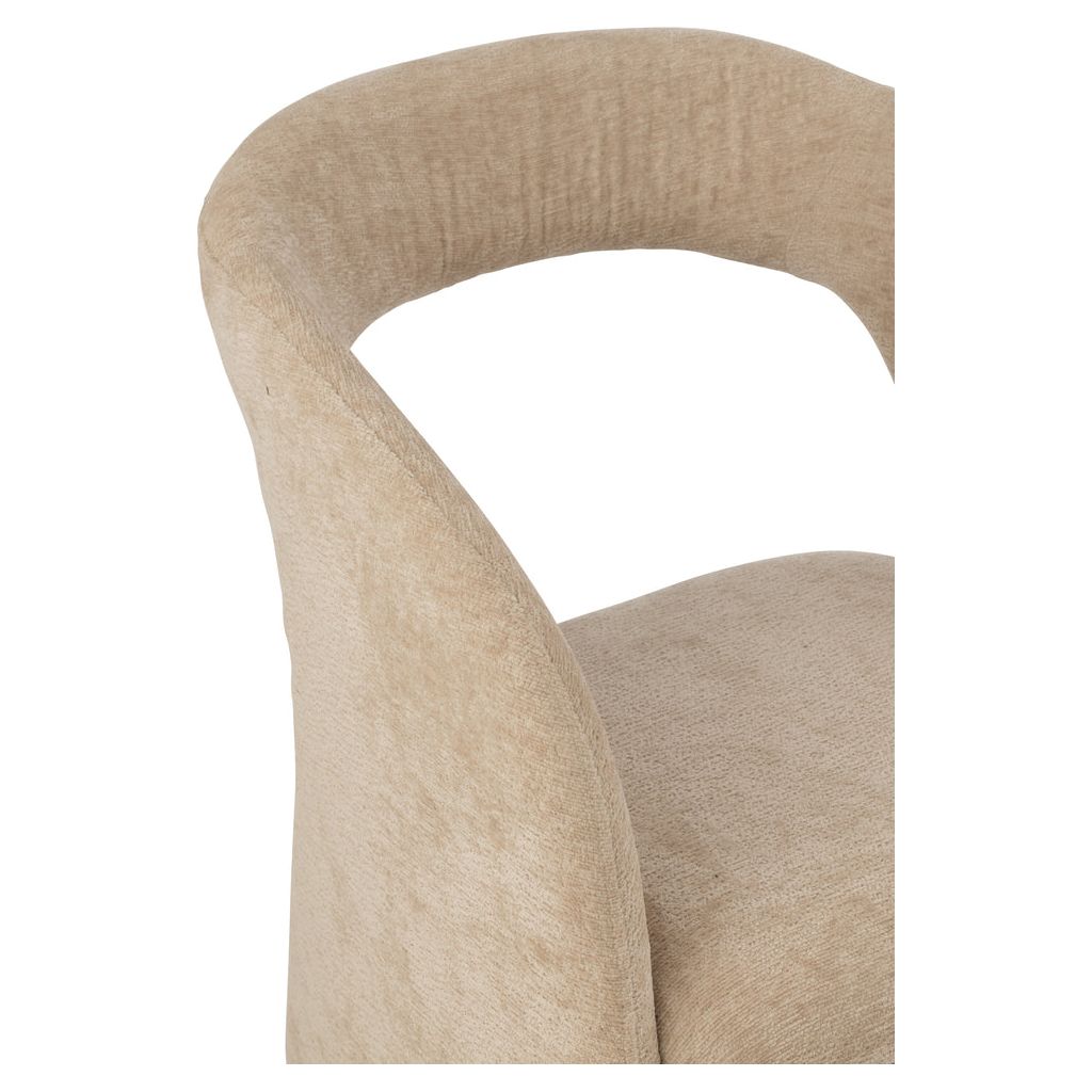 Chaise Beige Anis Textile | Hira - Designix Chaises