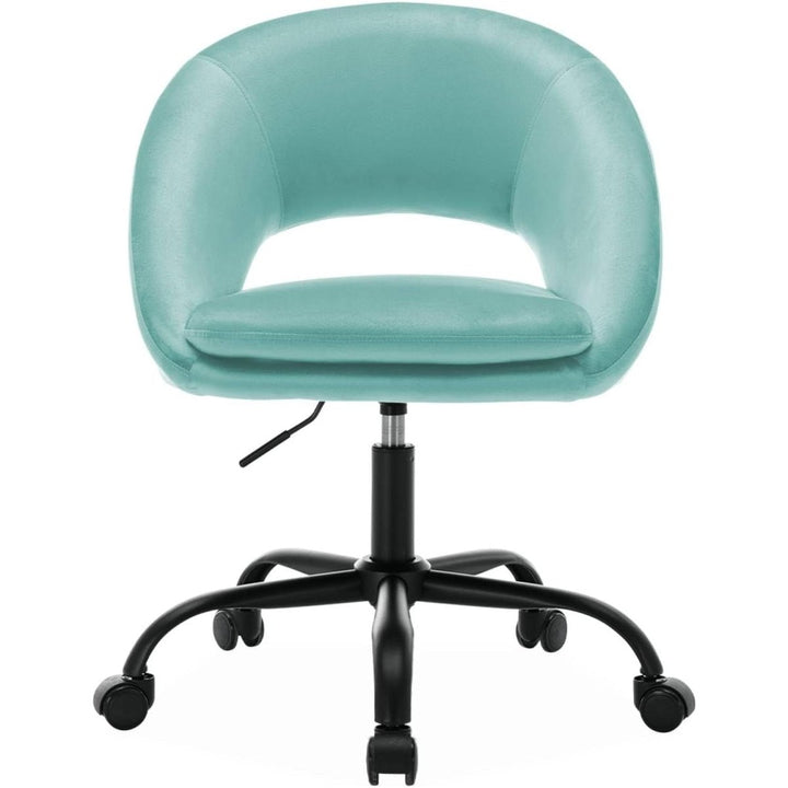 Chaise Bureau Velours Bleu | Fusion - Designix Chaise de Bureau