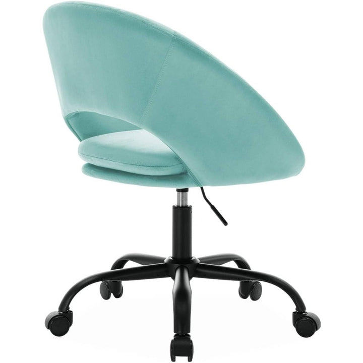 Chaise Bureau Velours Bleu | Fusion - Designix Chaise de Bureau