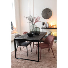 Chaise Charlotte Gris Moyen Textile Métal | Melo