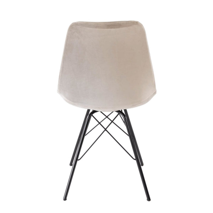 Chaise de bar Velours Champagne Confort Moderne | LUXA - Designix