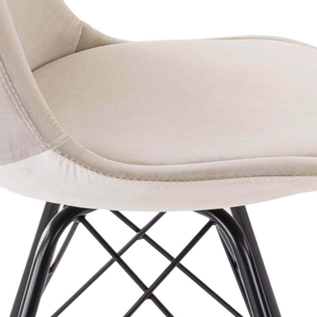 Chaise de bar Velours Champagne Confort Moderne | LUXA - Designix