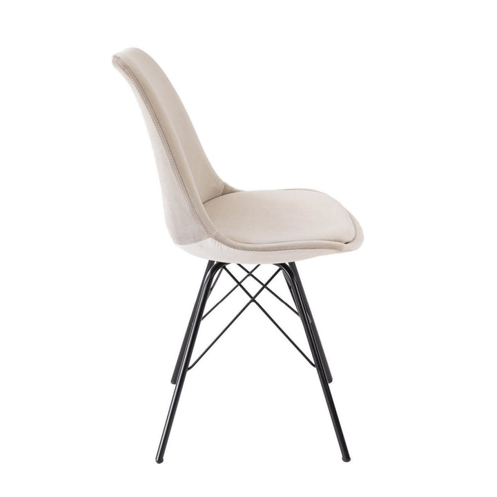 Chaise de bar Velours Champagne Confort Moderne | LUXA - Designix