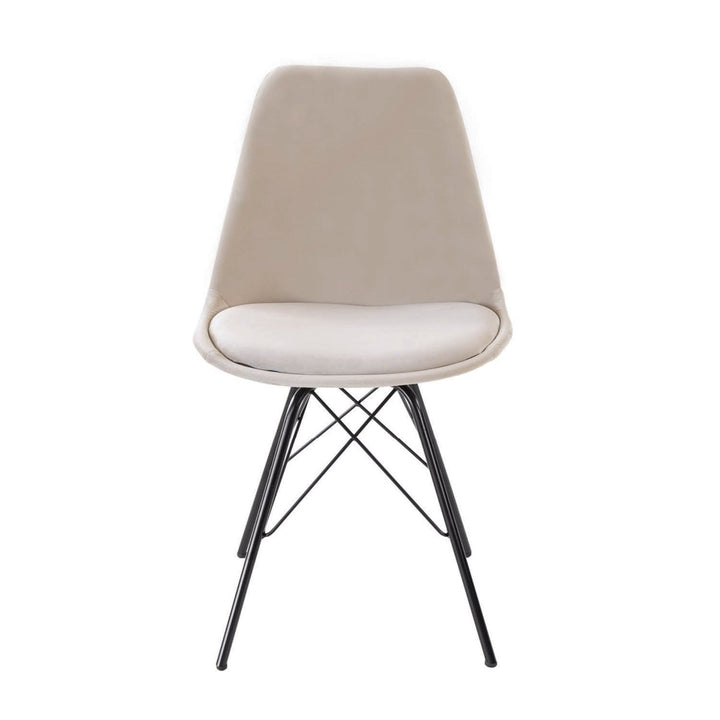 Chaise de bar Velours Champagne Confort Moderne | LUXA - Designix